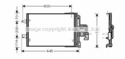 AVA QUALITY COOLING ola5385d -  Конденсатор, кондиционер